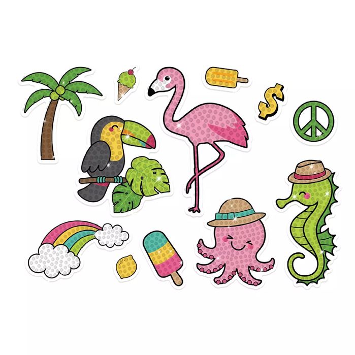 Naklejki Haft diamentowy egzotyczne wakacje. DP Craft