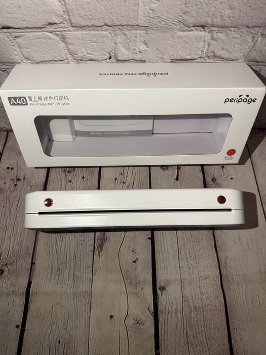 Портативний бездротовий А4 термопринтер PeriPage A 40, Bluetooth