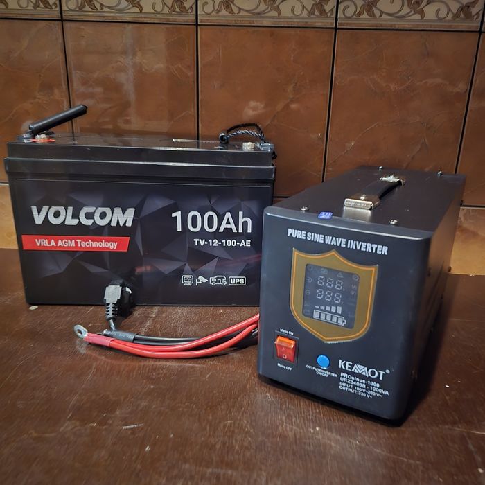 Інвентор, Джерело безперебійного живлення  KEMOT PRO sinus 100ah+100ah