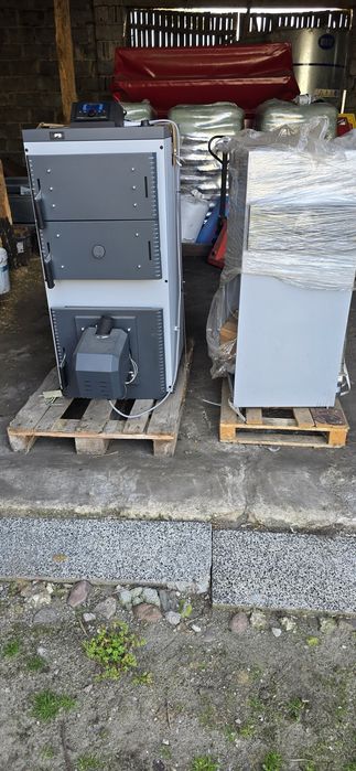 Kocioł uni bio 24 kw piec na węgiel drewno pellet .