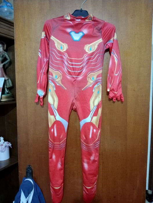 Fato carnaval criança homem de ferro