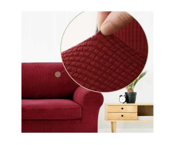 Pokrowiec na sofę (kanapę) Deconovo czerwony