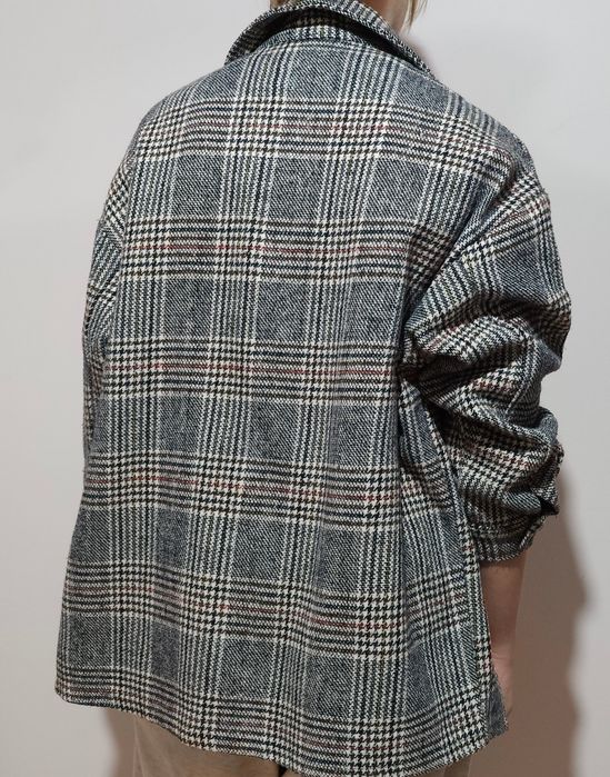 Kurtka koszulowa w kratę "shacket"marki Zeta Otto oversize używana S/M