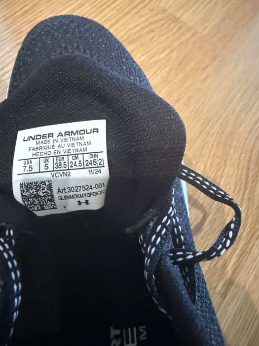 Under Armour кроссовки для бега infinite black/white р.37-38 женские