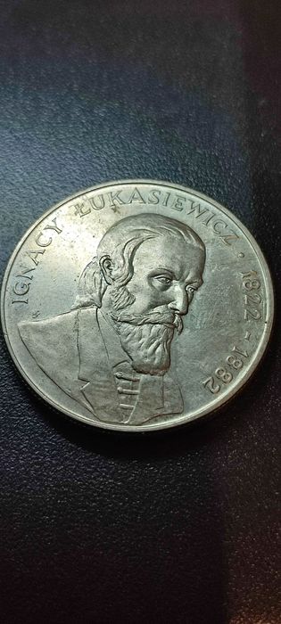 Moneta okolicznościowa 50 zł Ignacy Łukasiewicz  1822 do 1882 z 1983 r