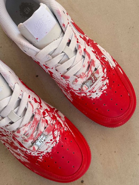 Кросівки Nike Air Force 1 Low Custom Blood high premium