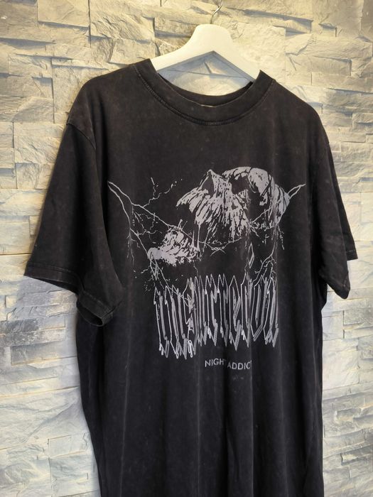 Koszulka Night Addict Czarna Vintage T-Shirt