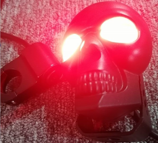 фара led череп мото вело самокат скутер мопед кнопка arctic арктик