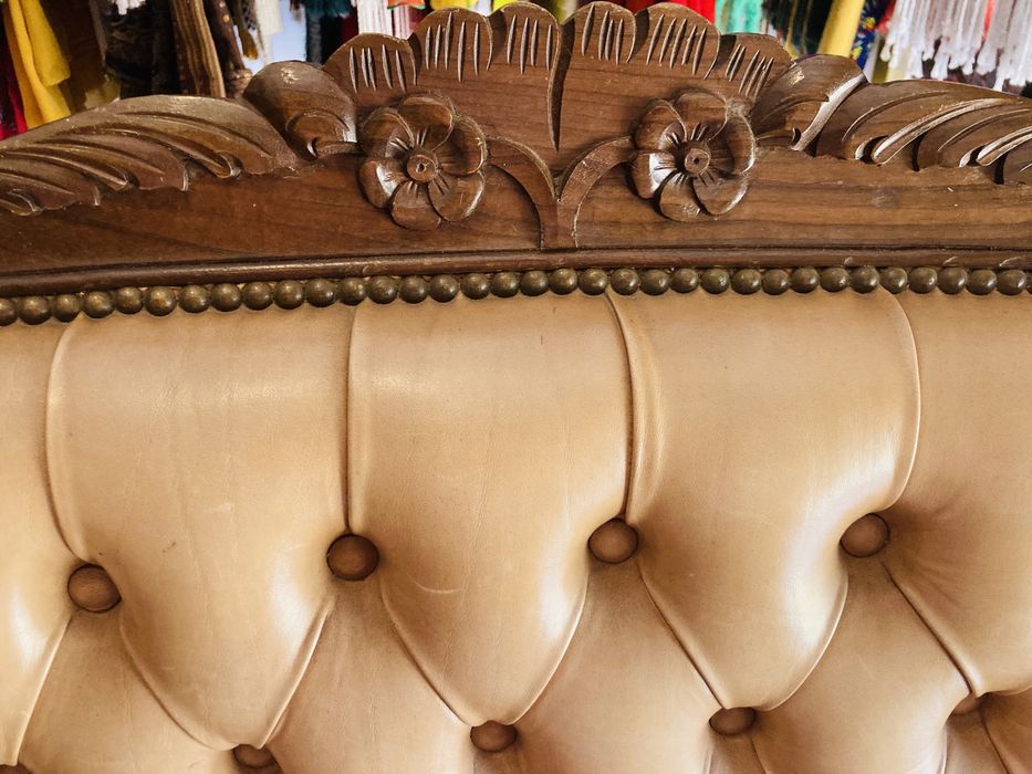 Sofá 2 lugares em pele