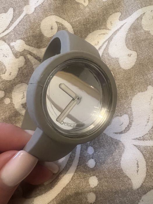 Zegarek o clock pasek i mechanizm NOWY szary roz M/L