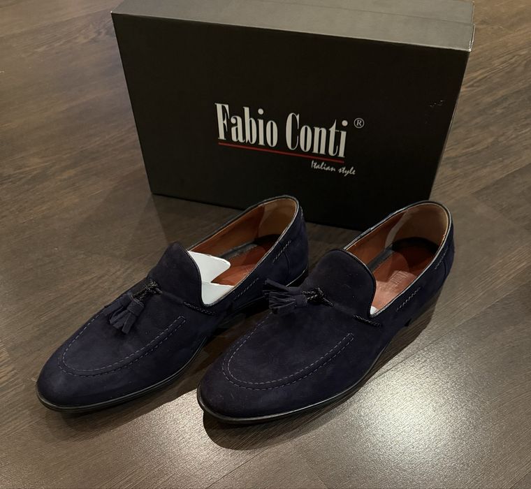 Лофери чоловічі замшеві Fabio Conti