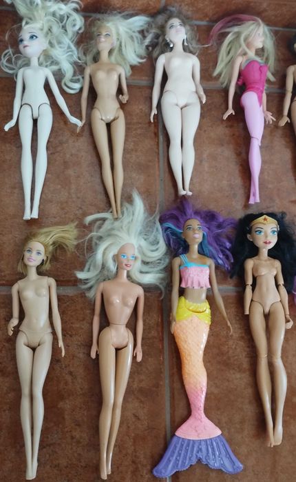 Conjunto 18 Barbies Bonecas Antigas