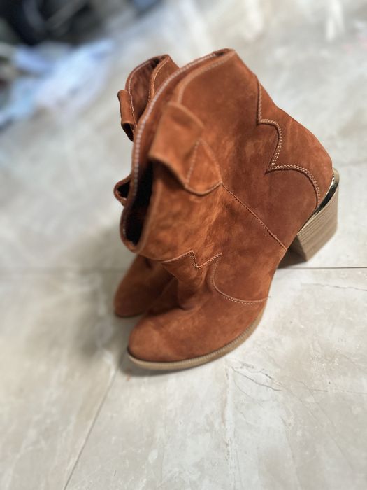 Черевики козаки/ботильони руді