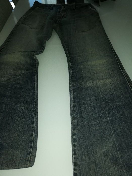 Calças ganga ZARA (estilo retro boca de sino).