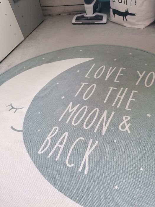 Okrągły dywanik H&M home średnica 100cm dziecięcy
