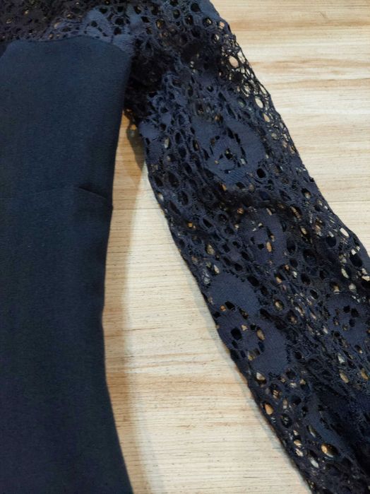 Granatowa sukienka mini, rozm. XS