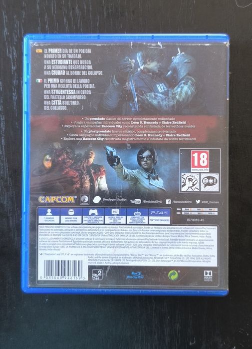 Resident evil 2 PlayStation 4