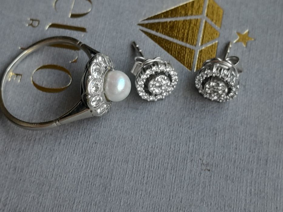 Piękny Naszyjnik Art deco Akoya Złoto 585 48cm WYCENA