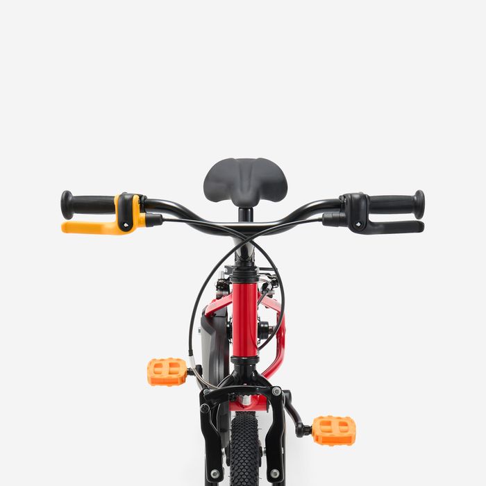 Bicicleta de Criança 16 polegadas 4-6 anos, DISCOVER 500 Vermelho