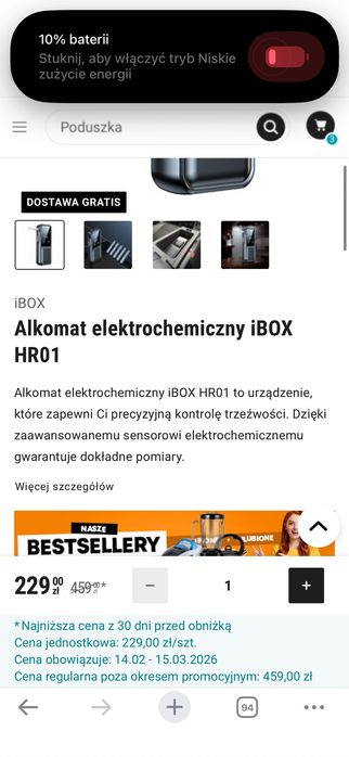 Alkomat elektroniczny