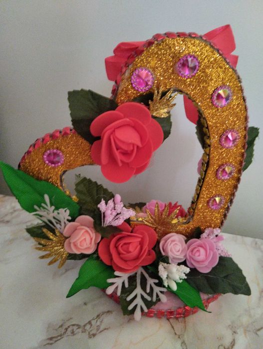 Объемные композиции  ко дню святого Валентина ручной работы