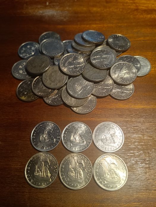 256 Moedas de 5 escudos, 1963 a 1986