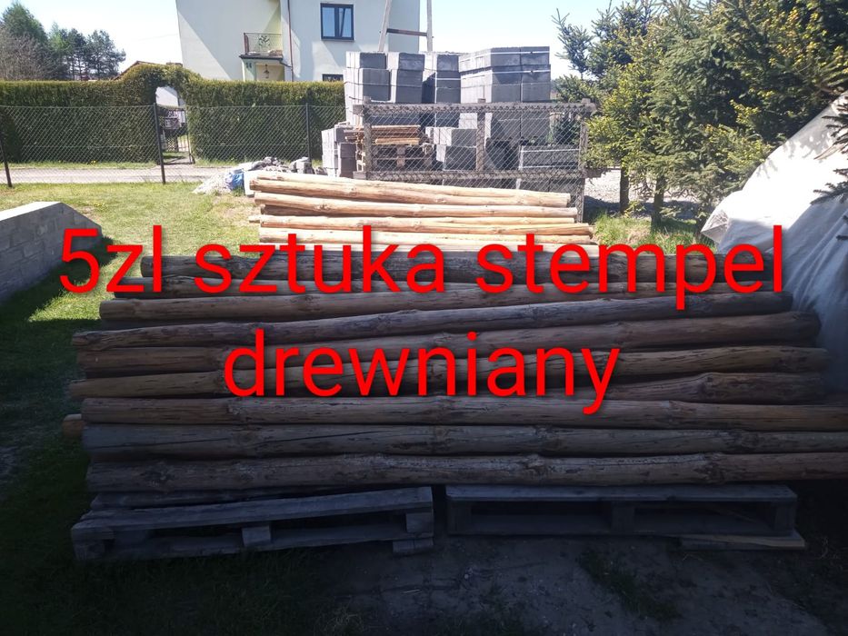 Belki, stemple, kamienie budowlane