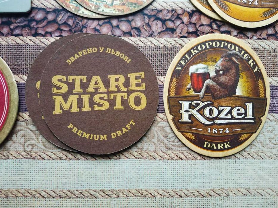 коллекционные пивные подкладки