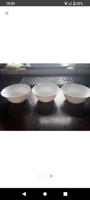 креманки білі 3 шт