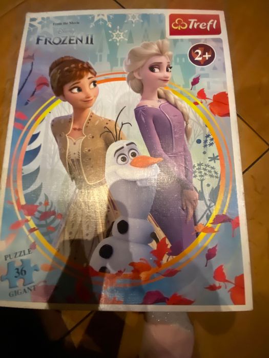 Puzzle Kraina Lodu sensoryczne 3 zestawy i Pepa Gratis