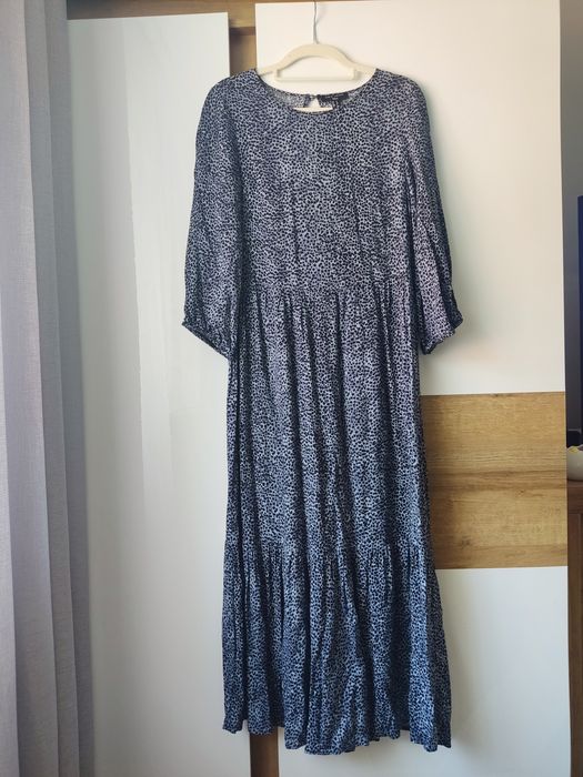 Wiskozowa sukienka new look 36 panterka tall