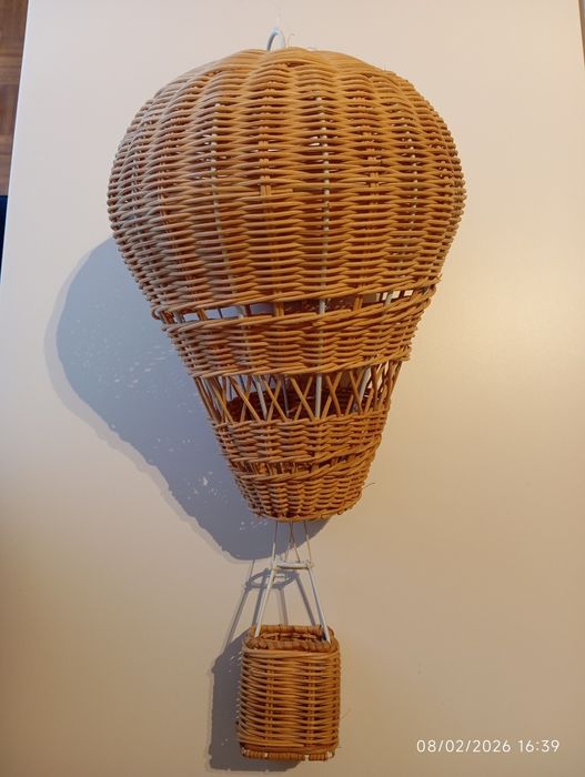 Balão rattan pendurar