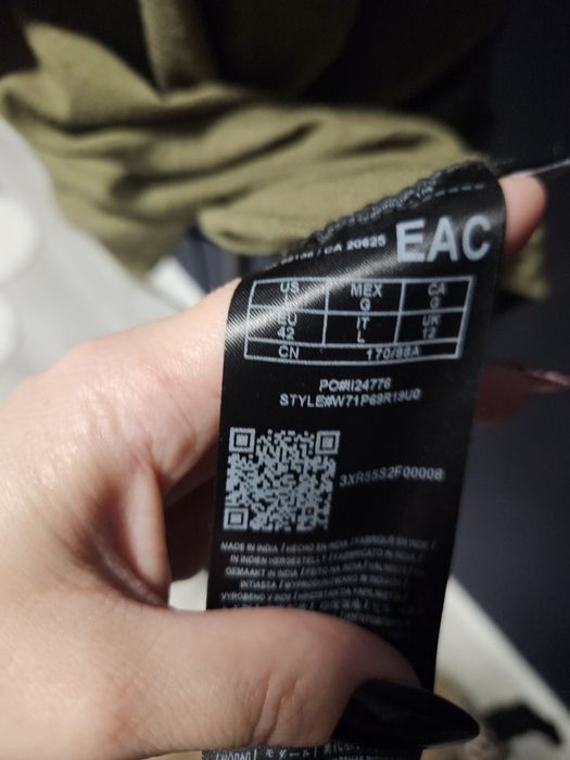 BLuzka Guess oryginalna markowa L khaki zielona  boho