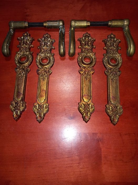 Klamki mosiezne zabytkowe