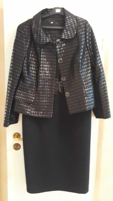 Sukienka wizytowa plus żakiet rozmiar  48 50