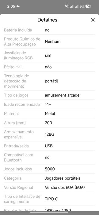 Consola emulador Linux SF500 64GB