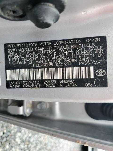 Prius 1.8L 2020 серый: кузов и двигатель - целые, не на ходу. Срочно