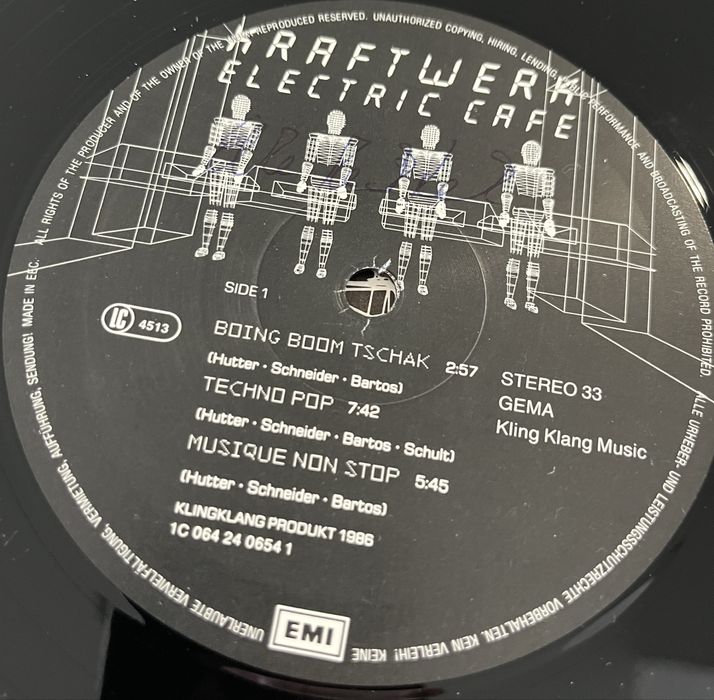 Kraftwerk - Electric Cafe (Winyl, Germany, 1986, VG+, Gatefold, LP)