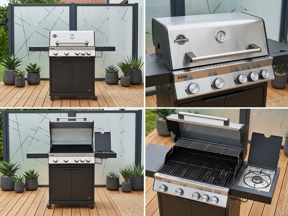 Grill gazowy z palnikami