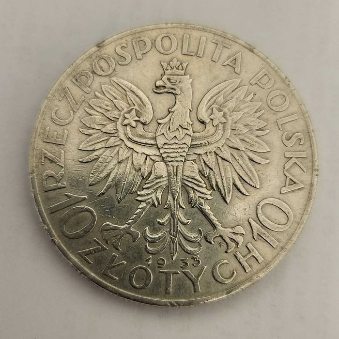 srebro próby 750 10 złotych