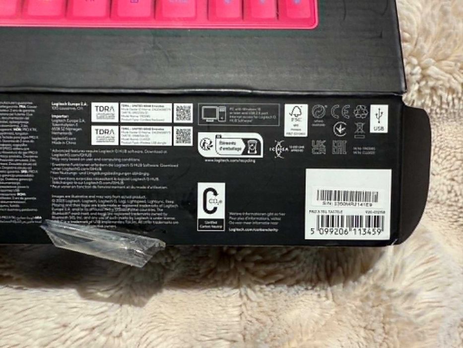 Klawiatura LOGITECH G Pro X TKL Lightspeed Tactile Różowy [stan bdb]