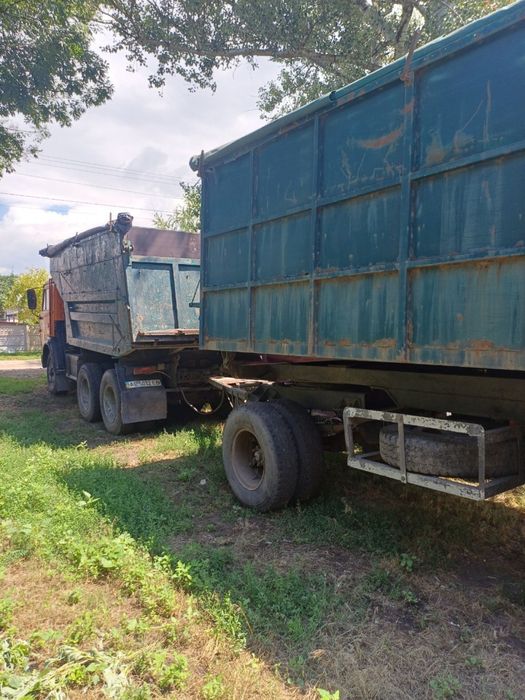 КамаЗ самосвал + причіп