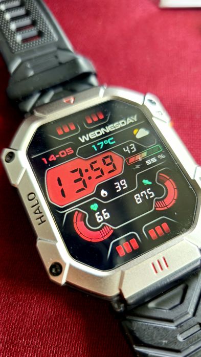 Чоловічий смарт годинник Smart Racer K+ Black з компасом