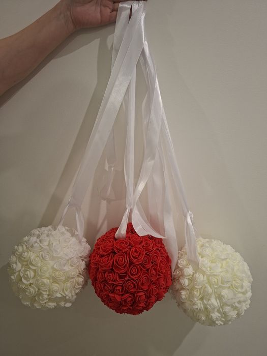 Kule z różyczek (wesele, wedding,ślub)