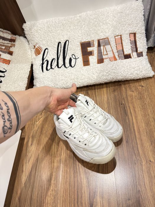 Biale buty sportowe Fila, damskie, 38