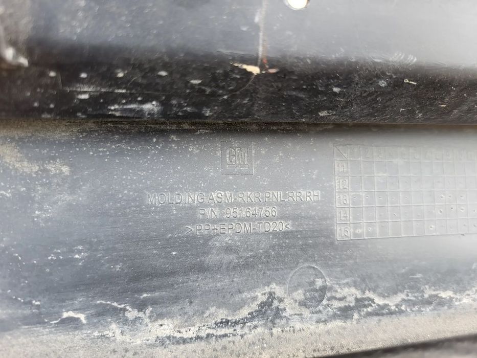listwa blotnika prawy tyl opel mokka a x 95164756 95164507
