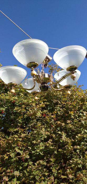 Люстра потолочная на 5 плафонов