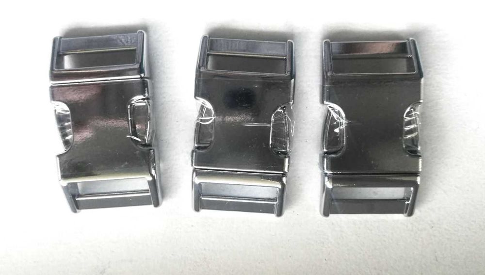 Klamra metalowa zatrzaskowa 25 mm do robienia obroży 10 szt ZESTAW