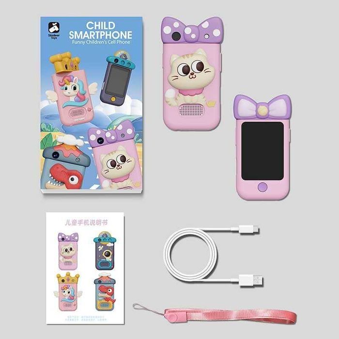 Дитячій телефон - фотоапарат УКР МОВА, сенсорний екран