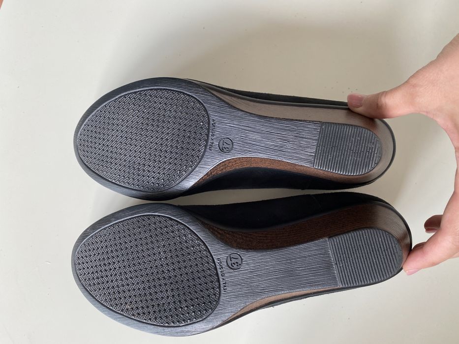 Туфлі чорні замшеві/ туфли замшевые